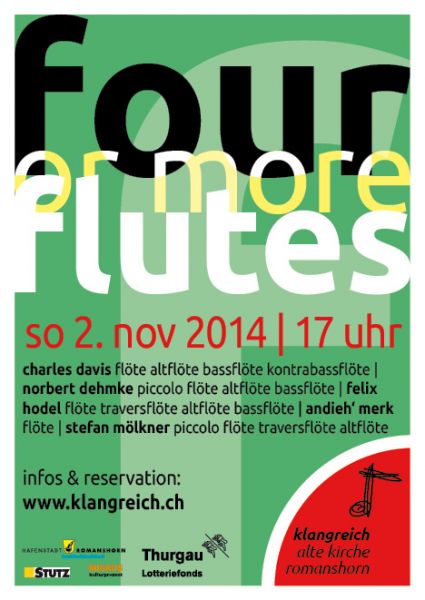 plakat four or more flutes